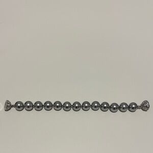 Elegant Silver Beaded Bracelet
